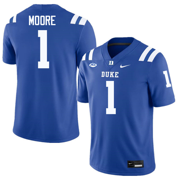 Terry Moore Duke Jersey,Duke Blue Devils #1 Terry Moore Jersey Youth College-Blue